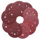 Professional 5 Inch 8 Hole Brown Fused Alumina Sanding Disc for Automotive and Metal Polishing - Sanding Disc - zhineng.yu...