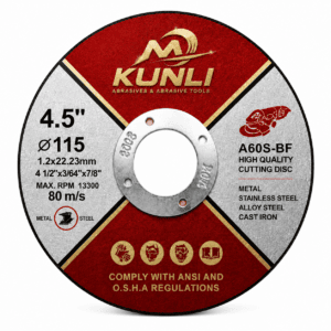 Durable Resin Cutting Disc, High Precision Burr-Free Metal Cutting Wheel for I...