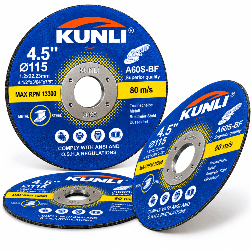 Abrasive Thin Cutting Discs, Metal & Stainless Steel Cutting Wheels for Angle Grinder Metal Cutting and Slotted Proce...