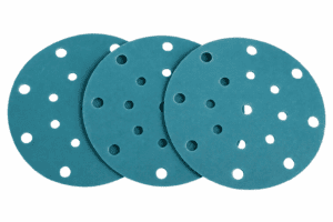 Hook & Loop Sanding Disc with Dust Extraction Holes for Orbital Sander – High Performance Abrasive Sandpaper Disc f...