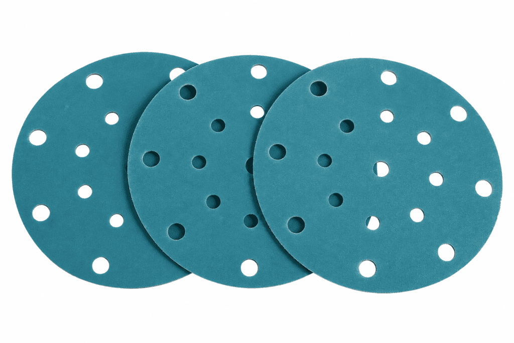 Hook & Loop Sanding Disc with Dust Extraction Holes for Orbital Sander – High Performance Abrasive Sandpaper Disc f...