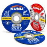 Abrasive Thin Cutting Discs, Metal & Stainless Steel Cutting Wheels for Angle Grinder Metal Cutting and Slotted Proce...