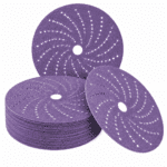 Purple Hook and Loop Sanding Disc – Multi-Hole Abrasive Disc for Dust Extraction & Surface Finishing - Sanding Disc...