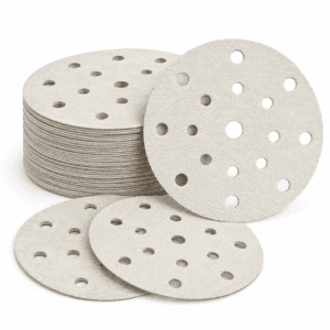High Performance Hook & Loop Sanding Disc with Dust Extraction Holes – Abrasive Sandpaper Disc for Wood, Metal, Aut...