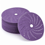 Purple Hook and Loop Sanding Disc – Multi-Hole Abrasive Disc for Dust Extraction & Surface Finishing - Sanding Disc...
