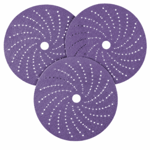 Purple Hook and Loop Sanding Disc – Multi-Hole Abrasive Disc for Dust Extraction & Surface Finishing - Sanding Disc...
